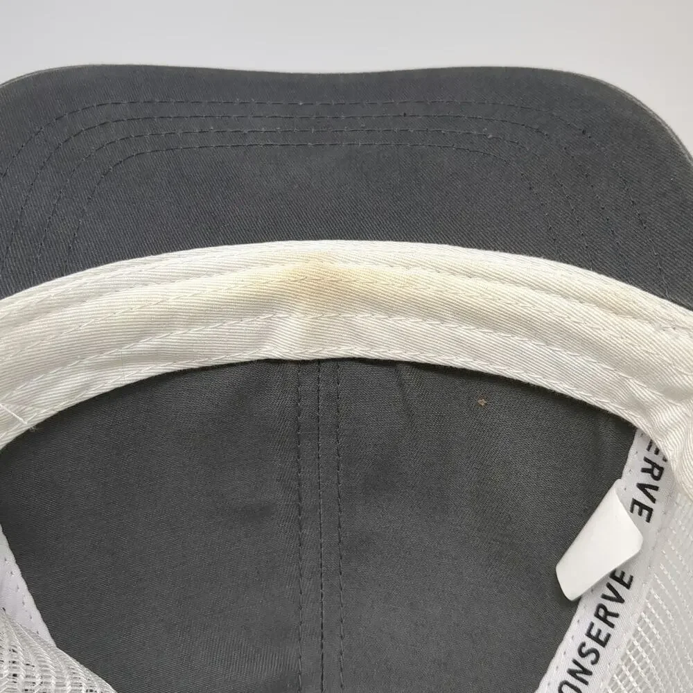 RepYourWater Trucker Hat Gray One Size Mesh Snapback Sunfish Patch Fishing Gear